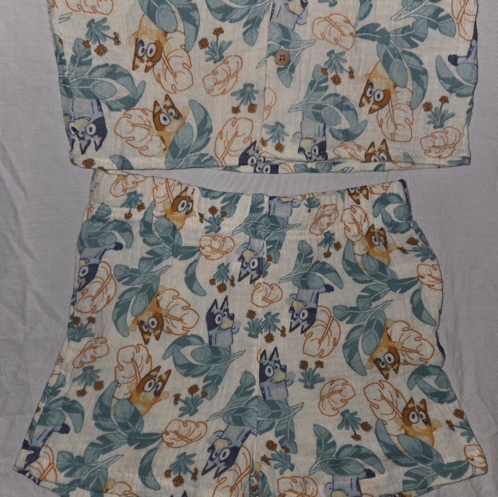 Bluey Kids Tropical Outfit Set 5t - Picture 3 of 6